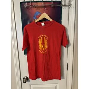 Vintage Hot number all male revue dance club rare red 90s T-shirt size large